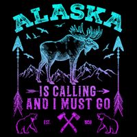 Vintage Alaskan Moose Alaska Is Calling And I Must Go Cool Gift Mug