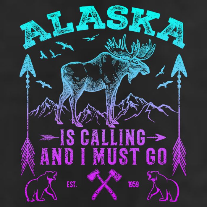 Vintage Alaskan Moose Alaska Is Calling And I Must Go Cool Gift Hat