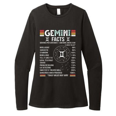 Vintage Astrology May June Birthday Zodiac Sign Retro Gemini Womens CVC Long Sleeve Shirt