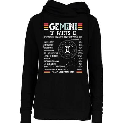 Vintage Astrology May June Birthday Zodiac Sign Retro Gemini Womens Funnel Neck Pullover Hood