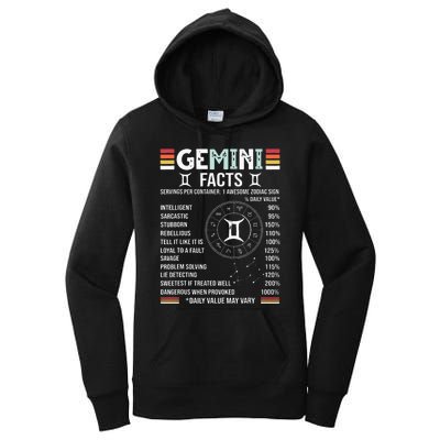 Vintage Astrology May June Birthday Zodiac Sign Retro Gemini Women's Pullover Hoodie