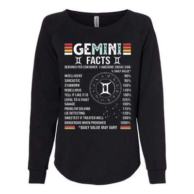 Vintage Astrology May June Birthday Zodiac Sign Retro Gemini Womens California Wash Sweatshirt