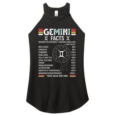 Vintage Astrology May June Birthday Zodiac Sign Retro Gemini Women’s Perfect Tri Rocker Tank