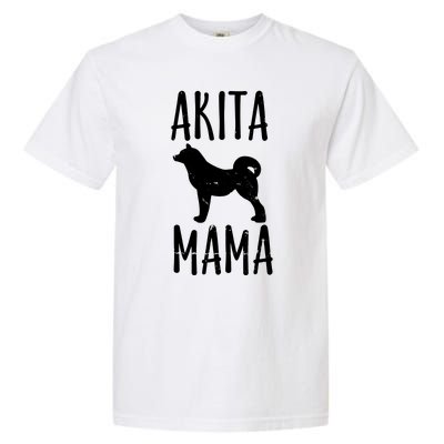 Vintage Akita Mama Gift Akita Mom Pet Dog Owner Mother Garment-Dyed Heavyweight T-Shirt