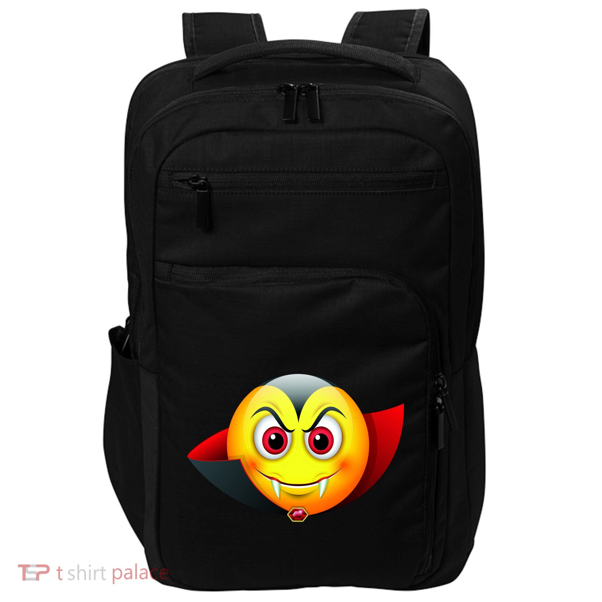 Vampire Halloween Emoji Impact Tech Backpack