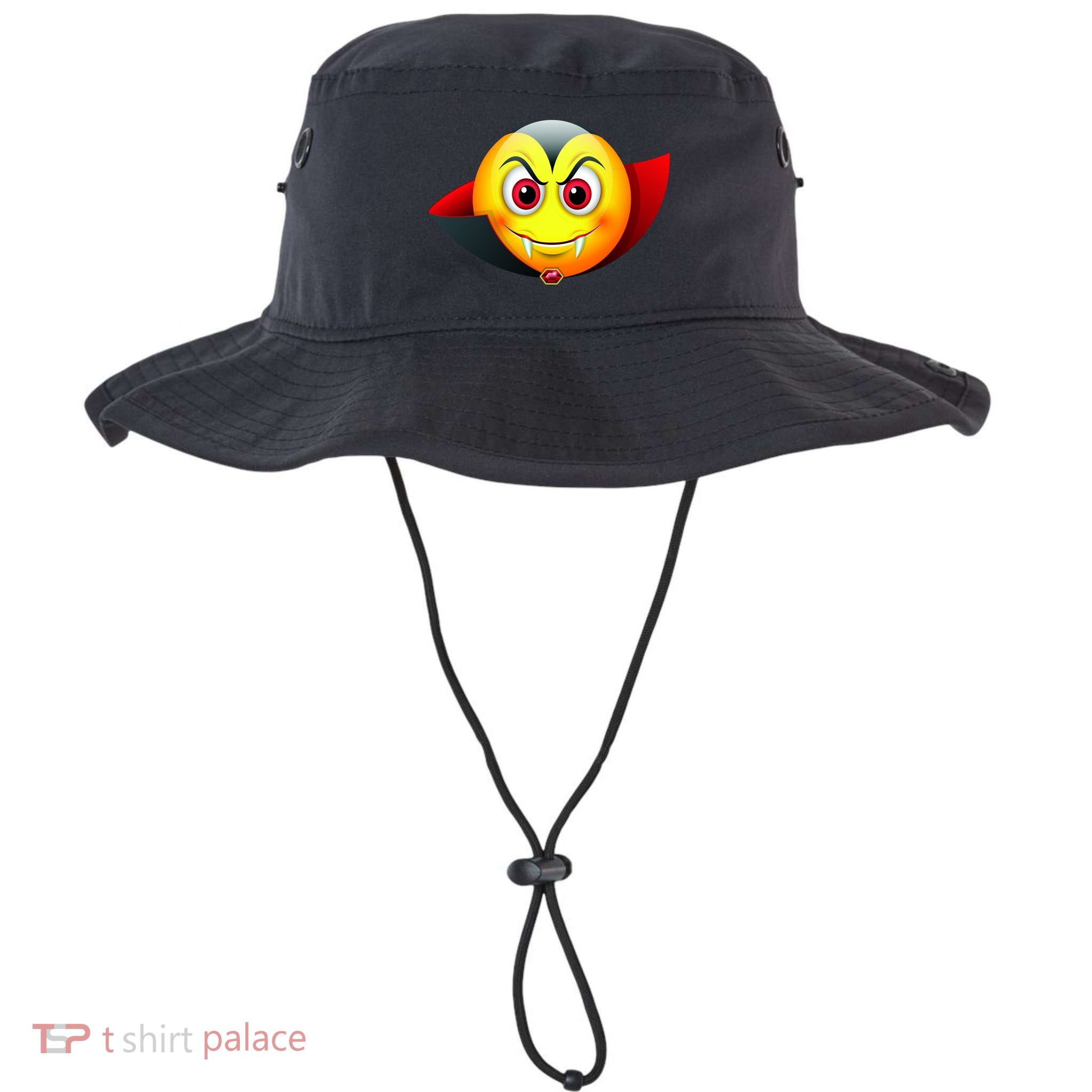 Vampire Halloween Emoji Bucket Hat