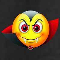 Vampire Halloween Emoji 11oz C Handle Ceramic Mug