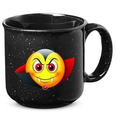 Vampire Halloween Emoji 15oz Campfire Ceramic Mug