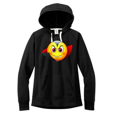 Vampire Halloween Emoji Women's Fleece Hoodie