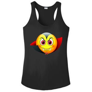 Vampire Halloween Emoji Ladies PosiCharge Competitor Racerback Tank