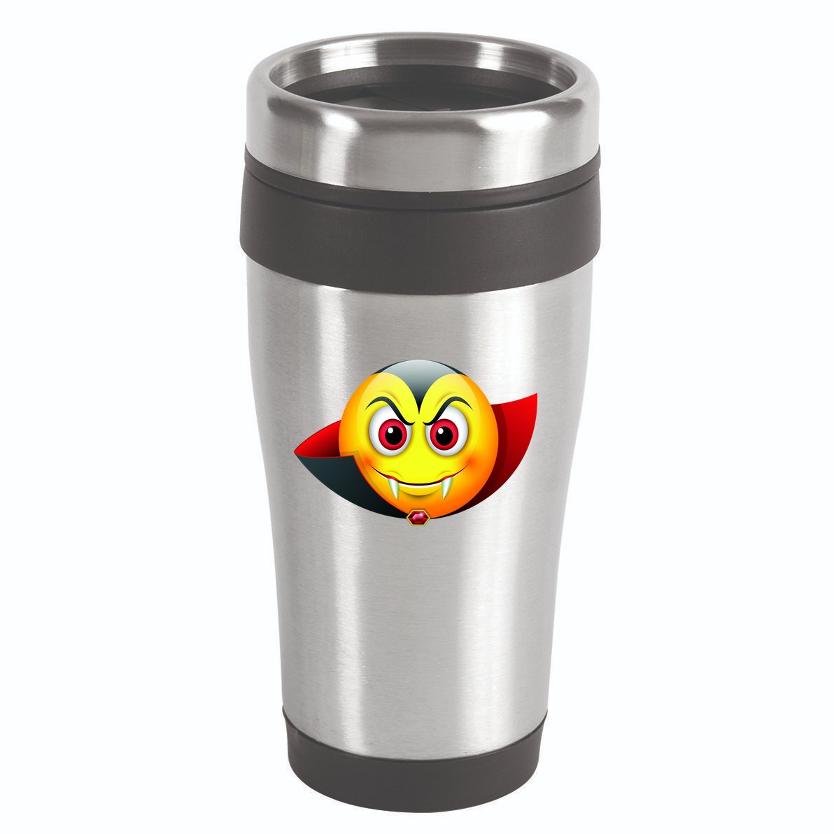 Vampire Halloween Emoji 16oz Travel Tumbler