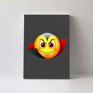 Vampire Halloween Emoji Canvas