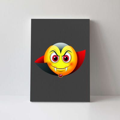 Vampire Halloween Emoji Canvas