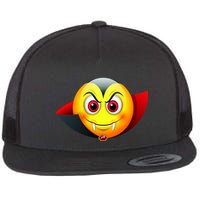 Vampire Halloween Emoji Flatbill Hat