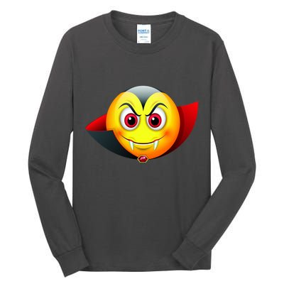 Vampire Halloween Emoji Tall Long Sleeve T-Shirt