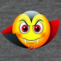 Vampire Halloween Emoji Tall Hoodie