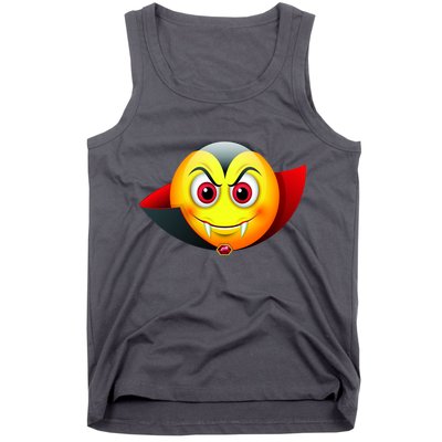 Vampire Halloween Emoji Tank Top