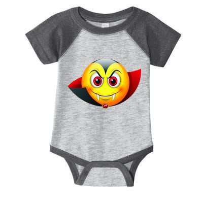 Vampire Halloween Emoji Infant Baby Jersey Bodysuit
