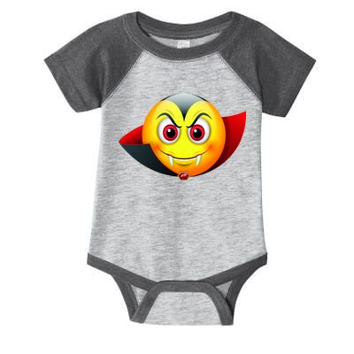 Vampire Halloween Emoji Infant Baby Jersey Bodysuit