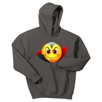 Vampire Halloween Emoji Kids Hoodie