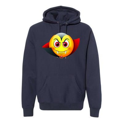 Vampire Halloween Emoji Premium Hoodie