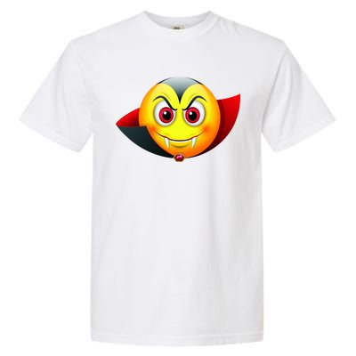 Vampire Halloween Emoji Garment-Dyed Heavyweight T-Shirt