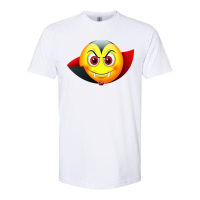 Vampire Halloween Emoji Softstyle® CVC T-Shirt