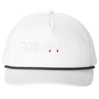 VaMpire Teeth Logo Snapback Five-Panel Rope Hat