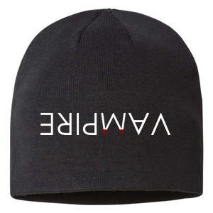 VaMpire Teeth Logo Sustainable Beanie