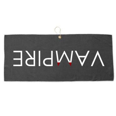 VaMpire Teeth Logo Large Microfiber Waffle Golf Towel