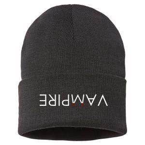 VaMpire Teeth Logo Sustainable Knit Beanie