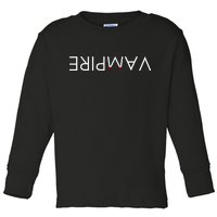 VaMpire Teeth Logo Toddler Long Sleeve Shirt