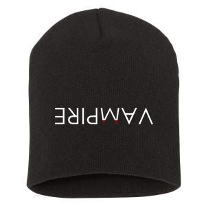 VaMpire Teeth Logo Short Acrylic Beanie