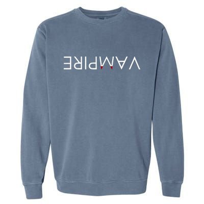 VaMpire Teeth Logo Garment-Dyed Sweatshirt