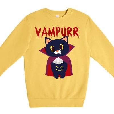 Vampurr Vampire Cat Premium Crewneck Sweatshirt