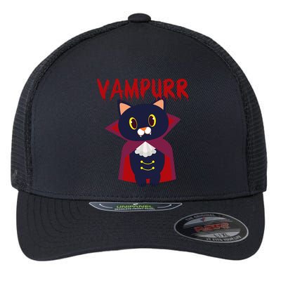 Vampurr Vampire Cat Flexfit Unipanel Trucker Cap