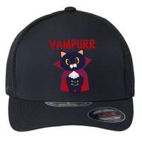 Vampurr Vampire Cat Flexfit Unipanel Trucker Cap