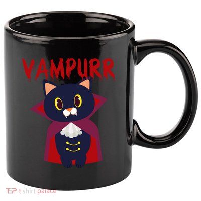Vampurr Vampire Cat 11oz C Handle Ceramic Mug