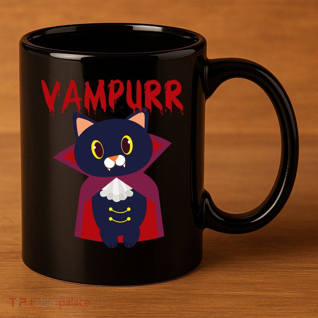 Vampurr Vampire Cat 11oz C Handle Ceramic Mug