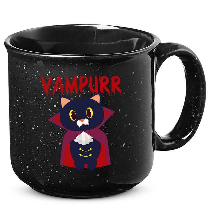 Vampurr Vampire Cat 15oz Campfire Ceramic Mug
