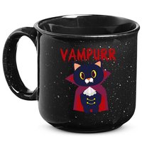 Vampurr Vampire Cat 15oz Campfire Ceramic Mug