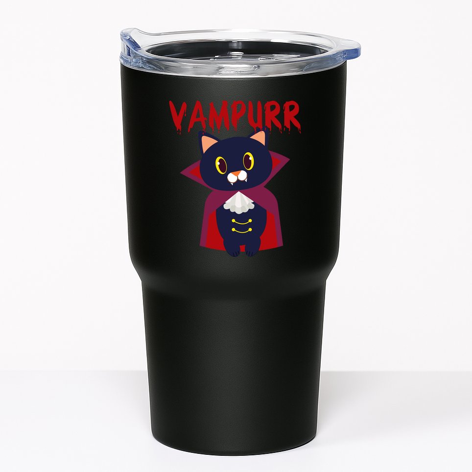 Vampurr Vampire Cat Tumbler
