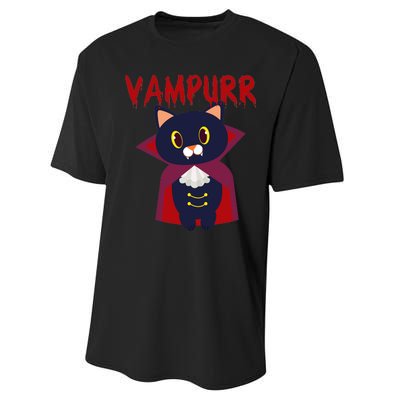 Vampurr Vampire Cat Performance Sprint T-Shirt