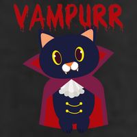 Vampurr Vampire Cat Golf Towel