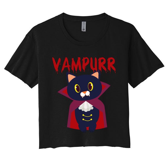 Vampurr Vampire Cat Crop Top