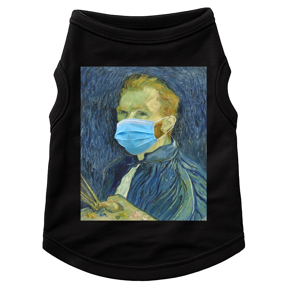 Van Gogh Funny Quarantine Mask Doggie Tank