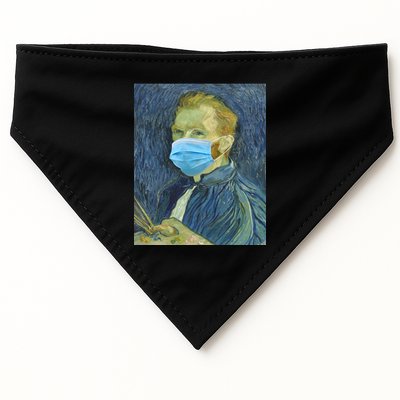 Van Gogh Funny Quarantine Mask USA-Made Doggie Bandana