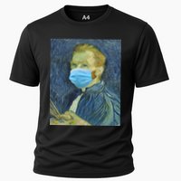 Van Gogh Funny Quarantine Mask Cooling Performance Crew T-Shirt