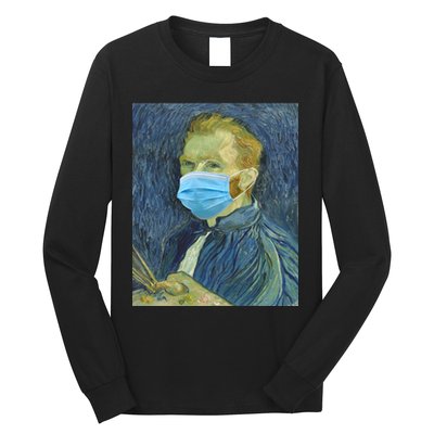 Van Gogh Funny Quarantine Mask Long Sleeve Shirt