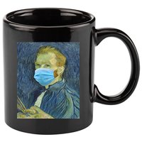 Van Gogh Funny Quarantine Mask 11oz C Handle Ceramic Mug